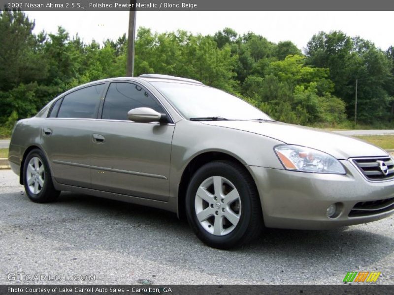 Polished Pewter Metallic / Blond Beige 2002 Nissan Altima 2.5 SL