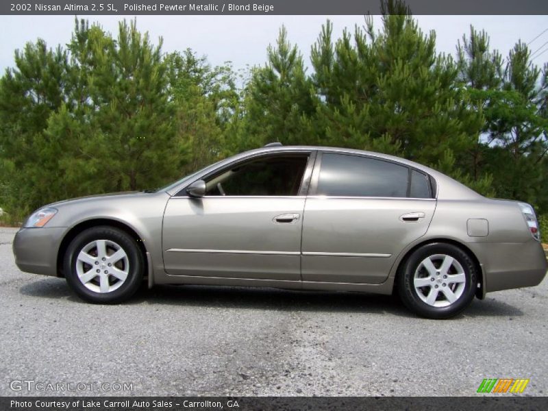 Polished Pewter Metallic / Blond Beige 2002 Nissan Altima 2.5 SL