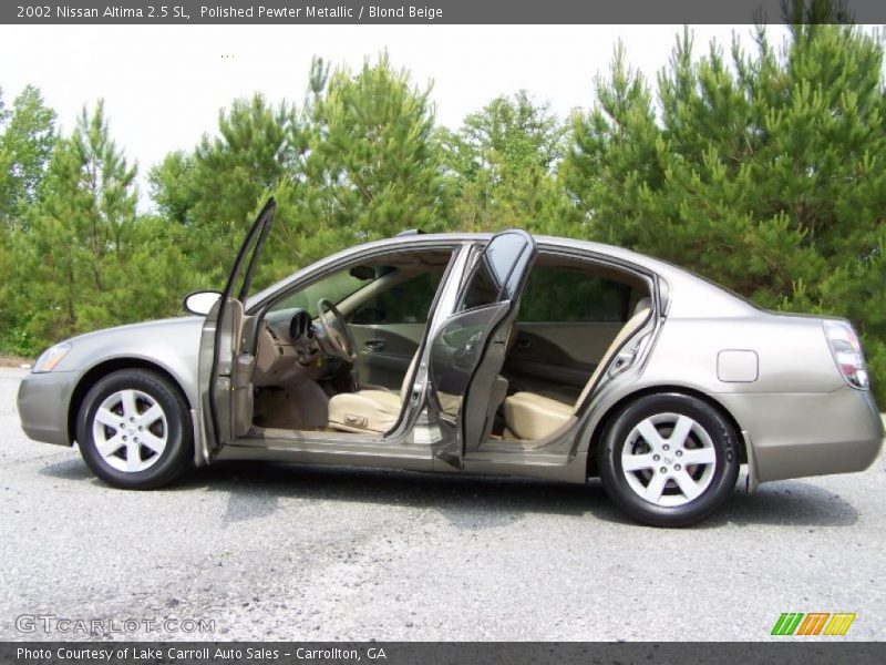 Polished Pewter Metallic / Blond Beige 2002 Nissan Altima 2.5 SL