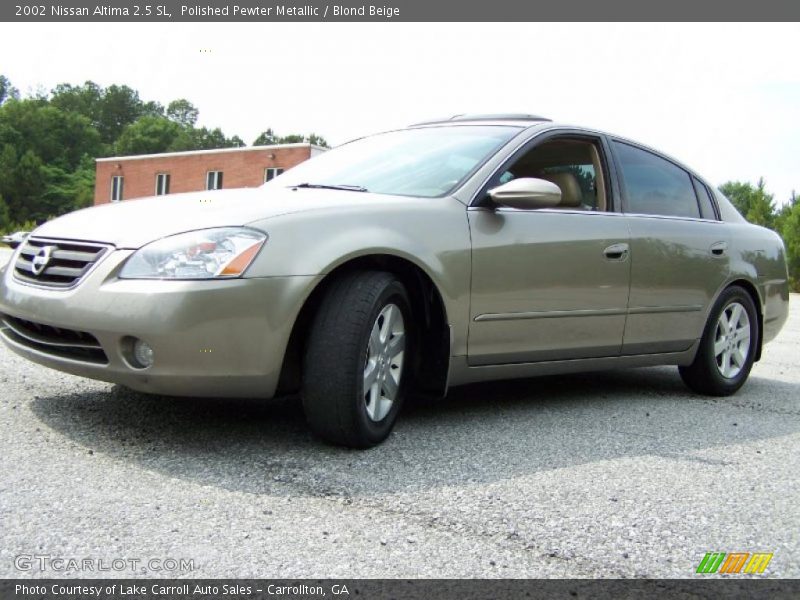 Polished Pewter Metallic / Blond Beige 2002 Nissan Altima 2.5 SL
