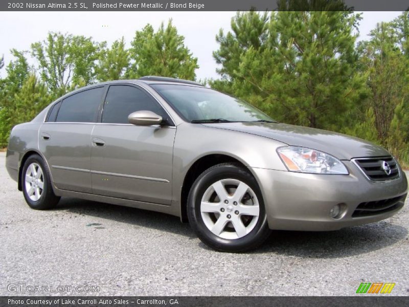 Polished Pewter Metallic / Blond Beige 2002 Nissan Altima 2.5 SL
