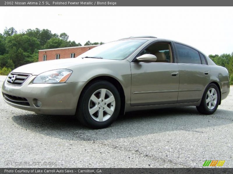 Polished Pewter Metallic / Blond Beige 2002 Nissan Altima 2.5 SL