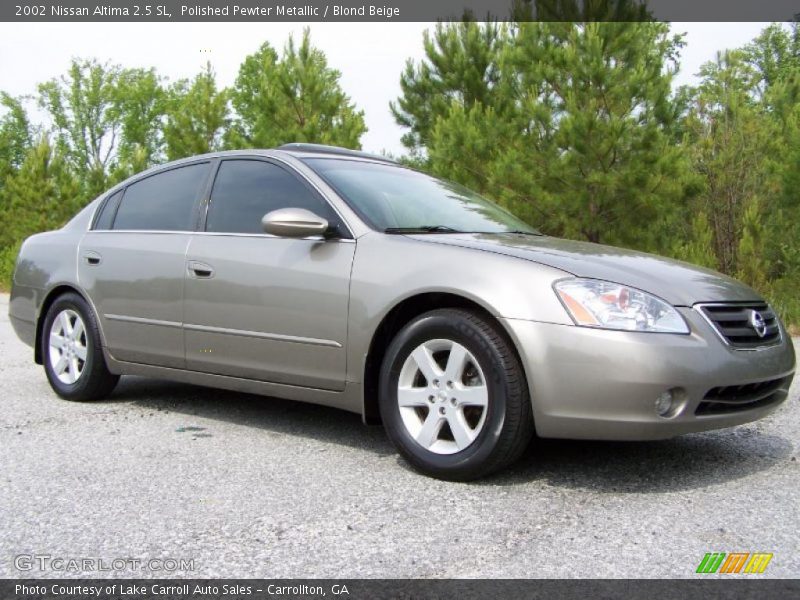 Polished Pewter Metallic / Blond Beige 2002 Nissan Altima 2.5 SL