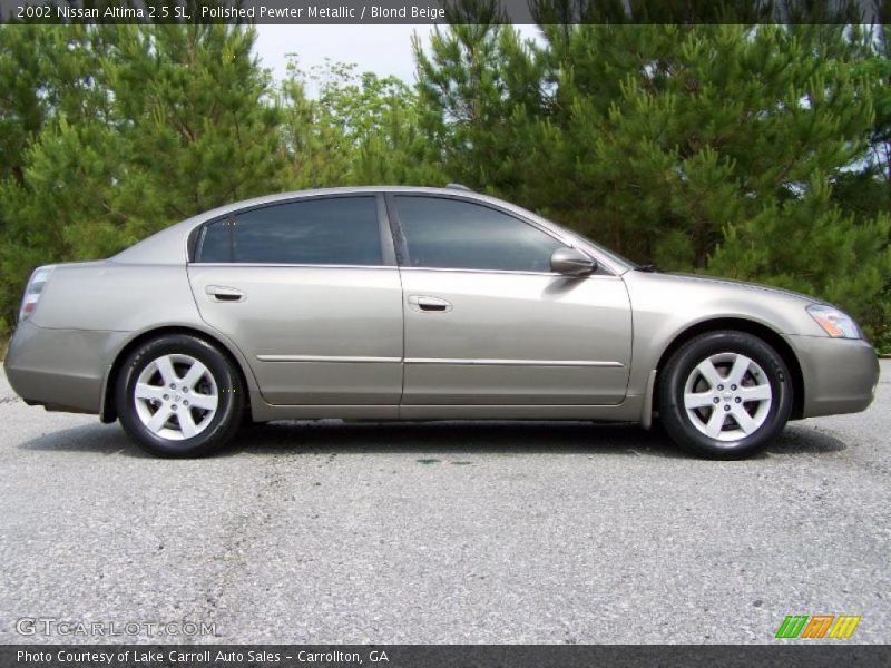 Polished Pewter Metallic / Blond Beige 2002 Nissan Altima 2.5 SL