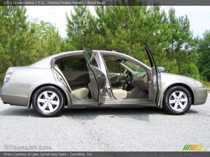 Polished Pewter Metallic / Blond Beige 2002 Nissan Altima 2.5 SL