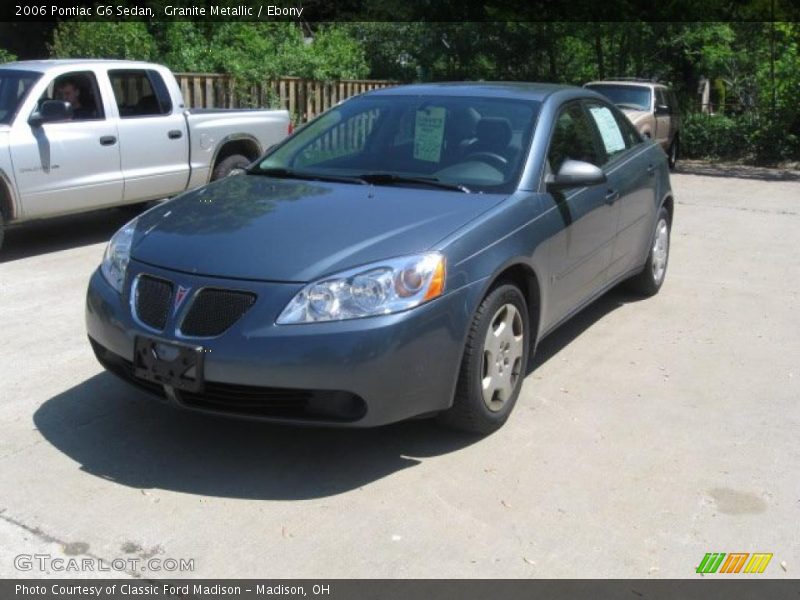 Granite Metallic / Ebony 2006 Pontiac G6 Sedan