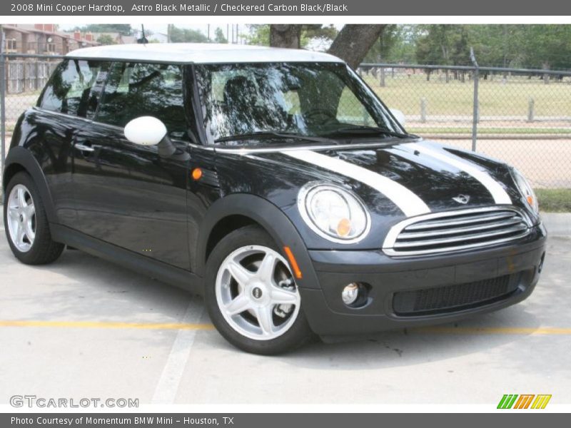 Astro Black Metallic / Checkered Carbon Black/Black 2008 Mini Cooper Hardtop