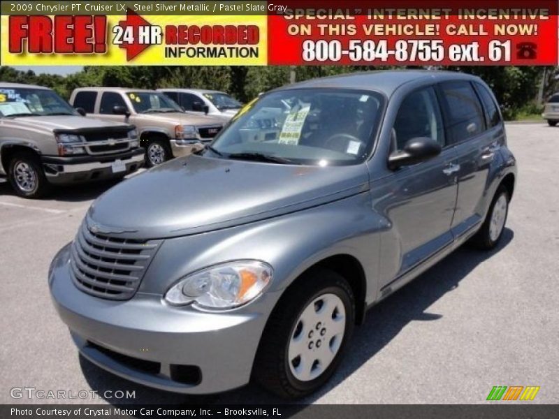 Steel Silver Metallic / Pastel Slate Gray 2009 Chrysler PT Cruiser LX