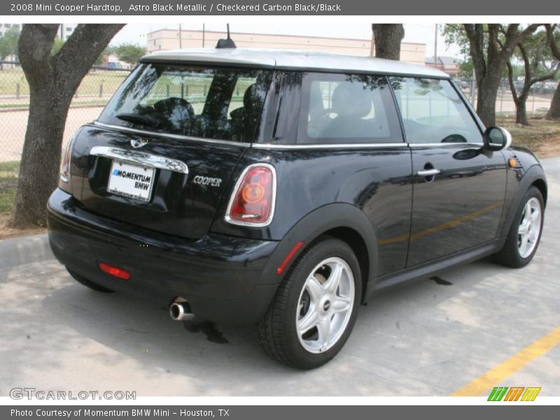 Astro Black Metallic / Checkered Carbon Black/Black 2008 Mini Cooper Hardtop