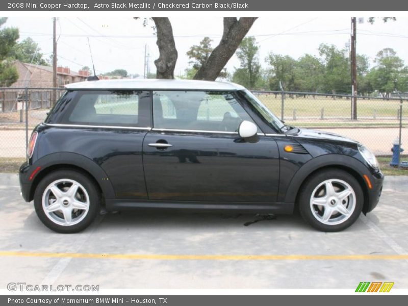 Astro Black Metallic / Checkered Carbon Black/Black 2008 Mini Cooper Hardtop