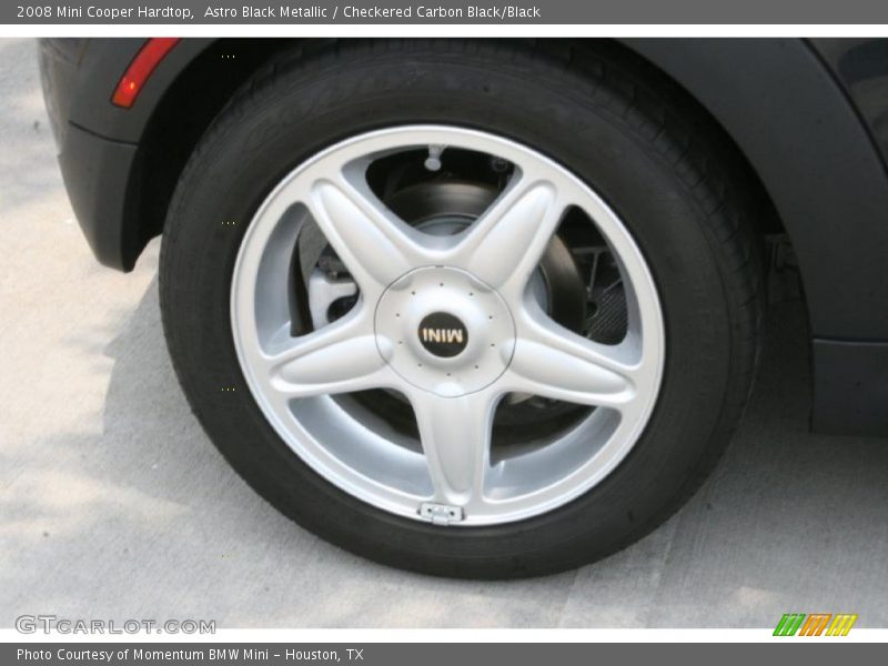 Astro Black Metallic / Checkered Carbon Black/Black 2008 Mini Cooper Hardtop