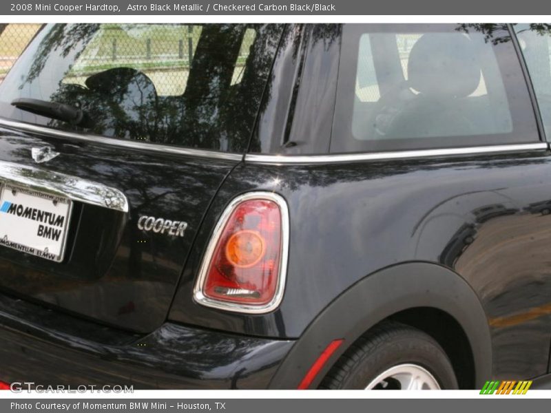 Astro Black Metallic / Checkered Carbon Black/Black 2008 Mini Cooper Hardtop