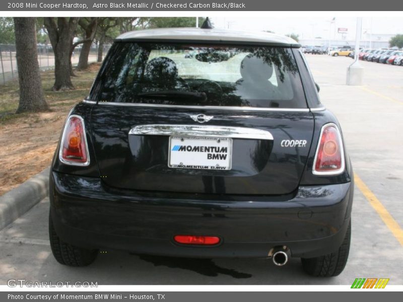 Astro Black Metallic / Checkered Carbon Black/Black 2008 Mini Cooper Hardtop