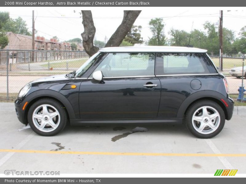 Astro Black Metallic / Checkered Carbon Black/Black 2008 Mini Cooper Hardtop