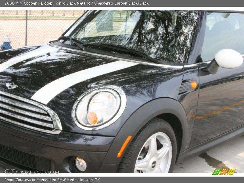Astro Black Metallic / Checkered Carbon Black/Black 2008 Mini Cooper Hardtop