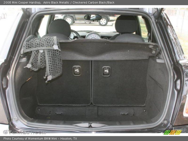 Astro Black Metallic / Checkered Carbon Black/Black 2008 Mini Cooper Hardtop