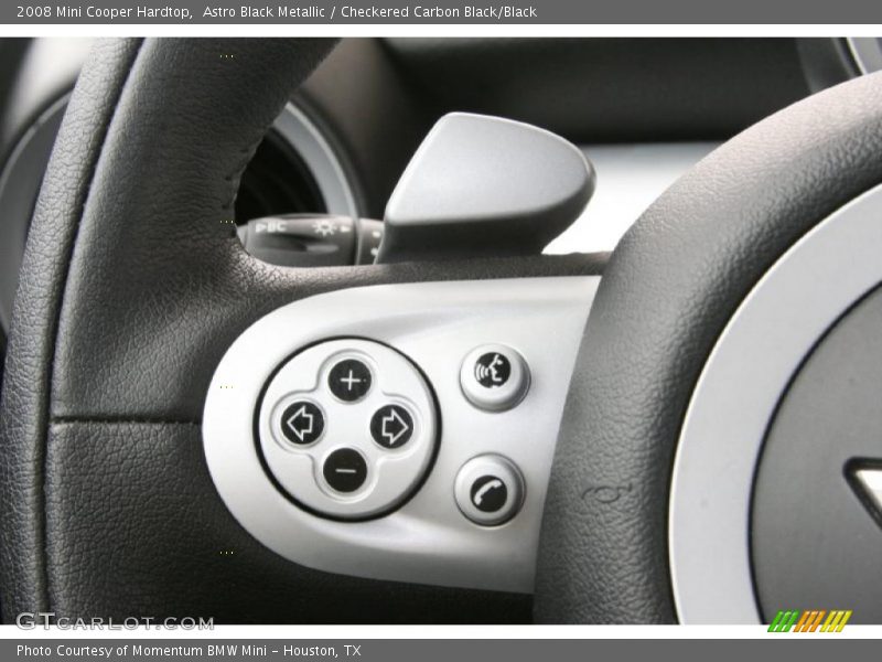Astro Black Metallic / Checkered Carbon Black/Black 2008 Mini Cooper Hardtop