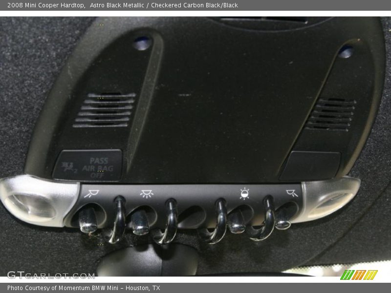Astro Black Metallic / Checkered Carbon Black/Black 2008 Mini Cooper Hardtop