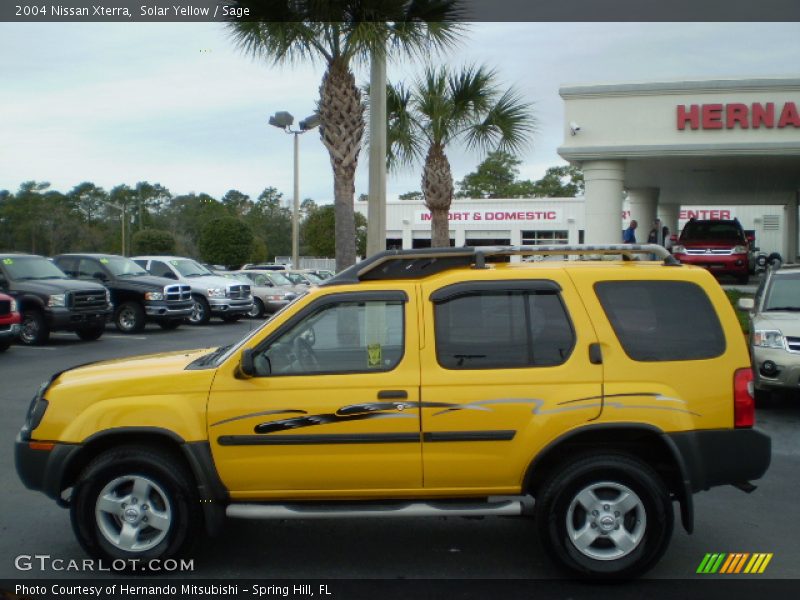 Solar Yellow / Sage 2004 Nissan Xterra
