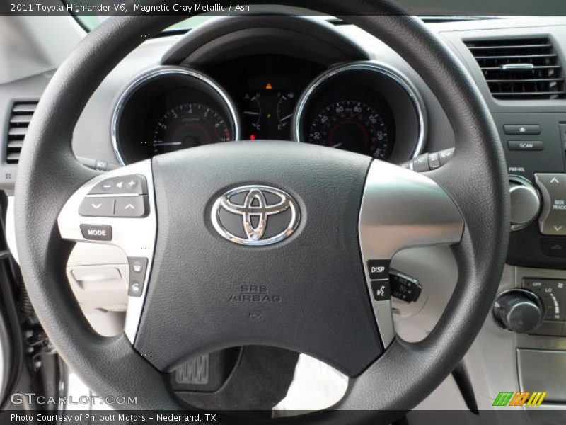 Magnetic Gray Metallic / Ash 2011 Toyota Highlander V6