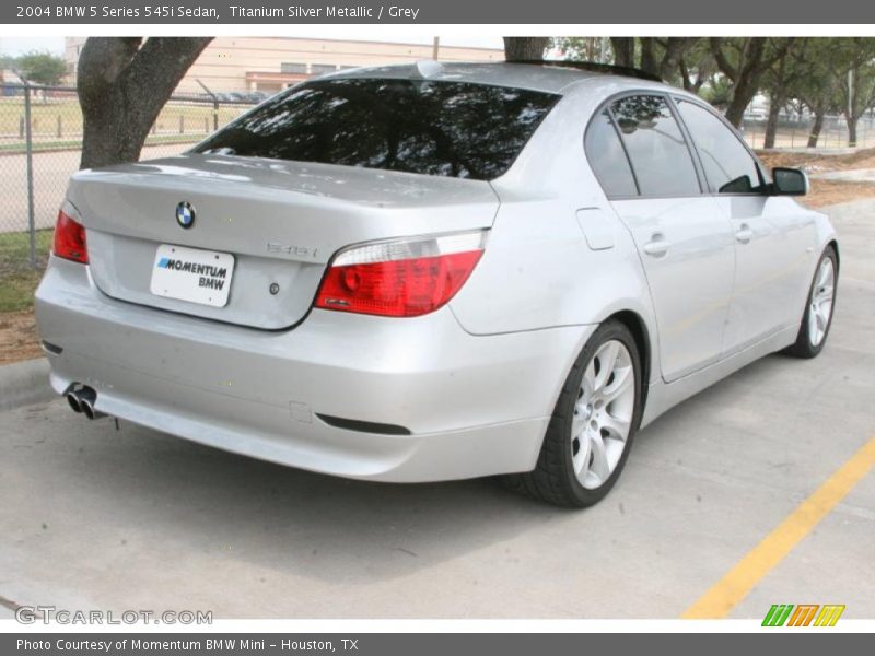 Titanium Silver Metallic / Grey 2004 BMW 5 Series 545i Sedan