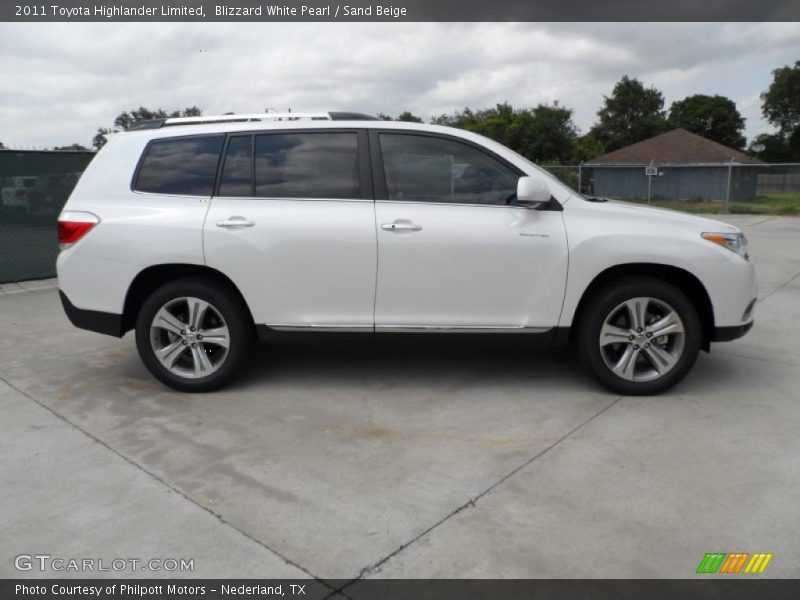 Blizzard White Pearl / Sand Beige 2011 Toyota Highlander Limited