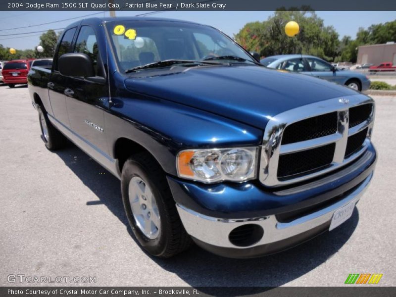 Patriot Blue Pearl / Dark Slate Gray 2004 Dodge Ram 1500 SLT Quad Cab