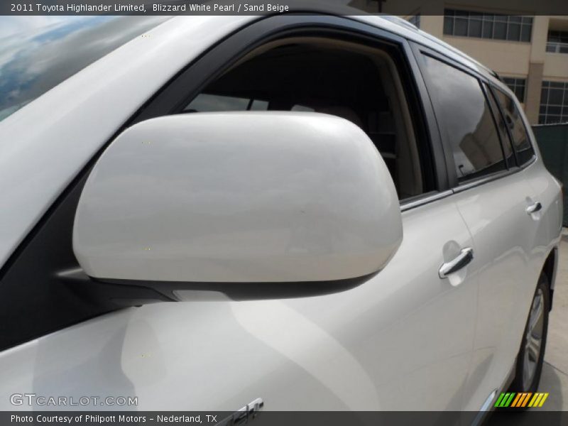 Blizzard White Pearl / Sand Beige 2011 Toyota Highlander Limited