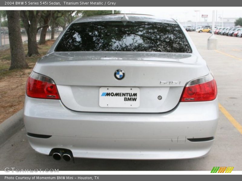 Titanium Silver Metallic / Grey 2004 BMW 5 Series 545i Sedan