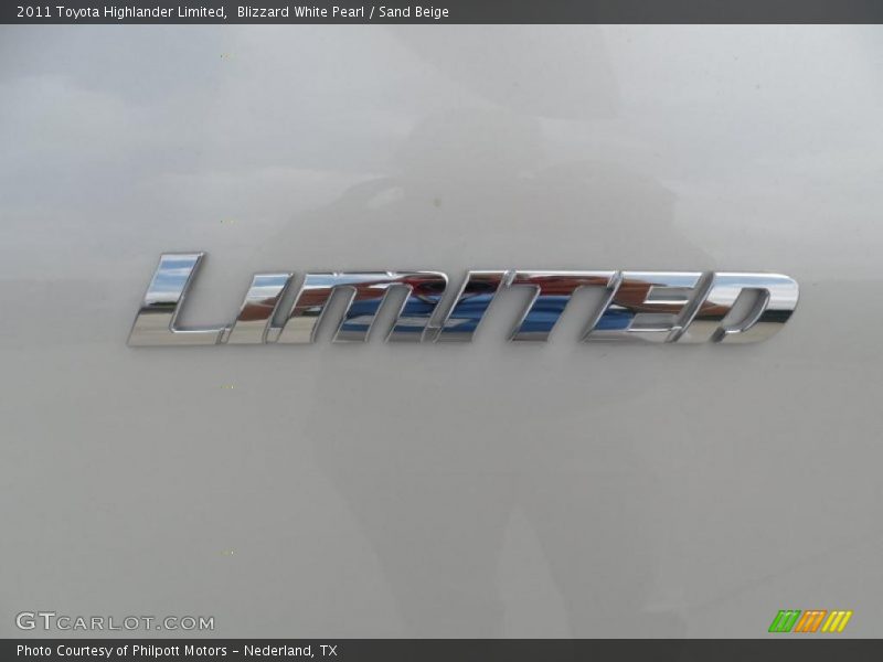 Blizzard White Pearl / Sand Beige 2011 Toyota Highlander Limited