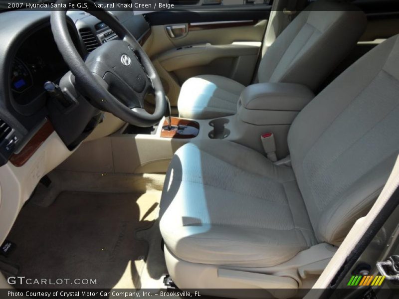 Natural Khaki Green / Beige 2007 Hyundai Santa Fe GLS