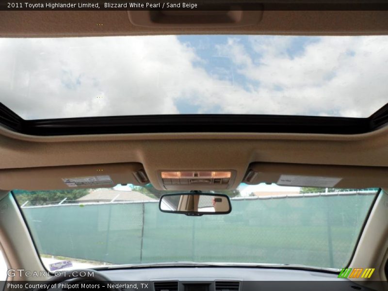 Blizzard White Pearl / Sand Beige 2011 Toyota Highlander Limited