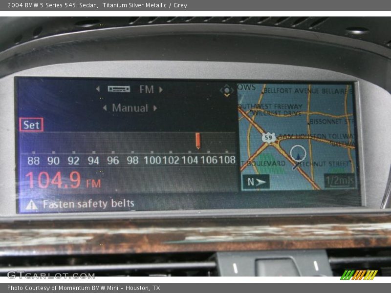 Titanium Silver Metallic / Grey 2004 BMW 5 Series 545i Sedan