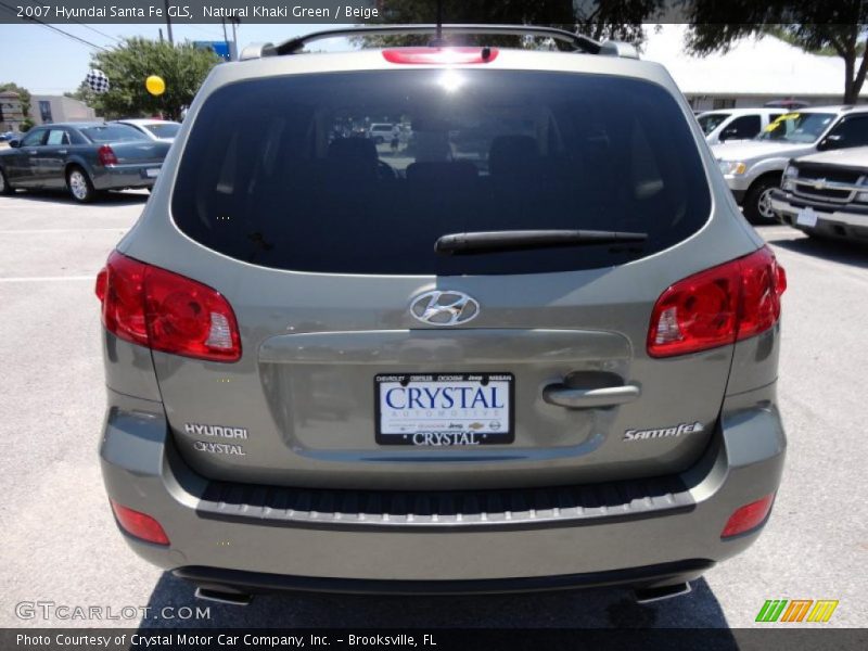 Natural Khaki Green / Beige 2007 Hyundai Santa Fe GLS