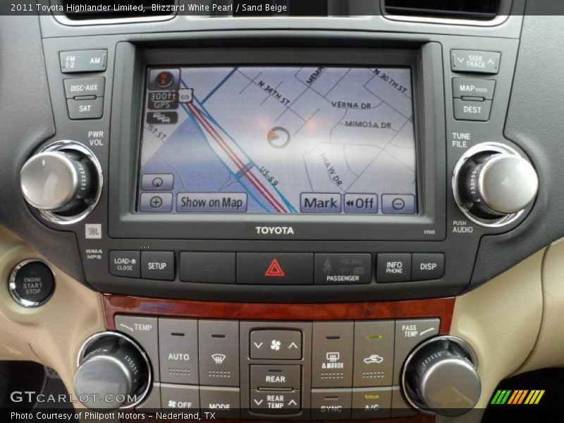 Blizzard White Pearl / Sand Beige 2011 Toyota Highlander Limited