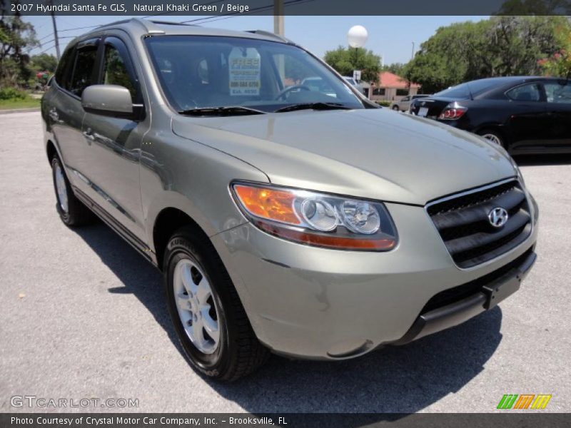 Natural Khaki Green / Beige 2007 Hyundai Santa Fe GLS