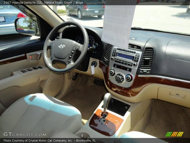 Natural Khaki Green / Beige 2007 Hyundai Santa Fe GLS