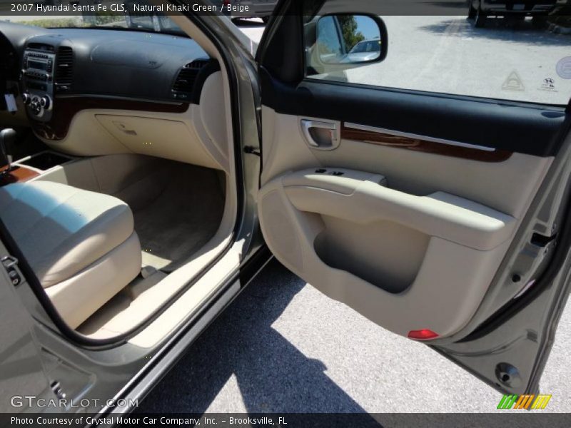 Natural Khaki Green / Beige 2007 Hyundai Santa Fe GLS