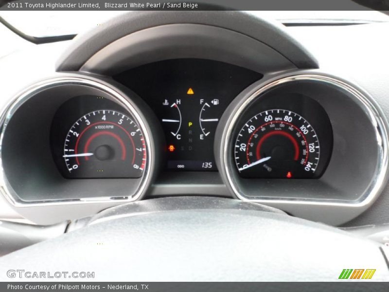 Blizzard White Pearl / Sand Beige 2011 Toyota Highlander Limited