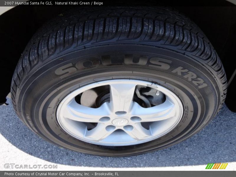 Natural Khaki Green / Beige 2007 Hyundai Santa Fe GLS
