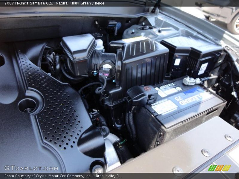 Natural Khaki Green / Beige 2007 Hyundai Santa Fe GLS