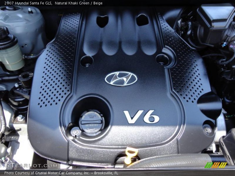 Natural Khaki Green / Beige 2007 Hyundai Santa Fe GLS