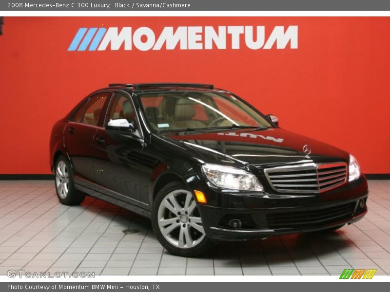 Black / Savanna/Cashmere 2008 Mercedes-Benz C 300 Luxury