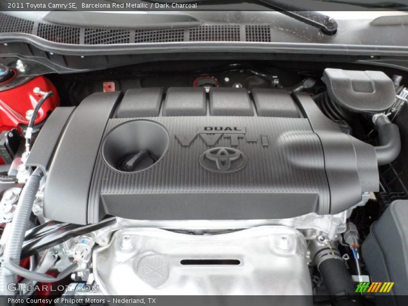 Barcelona Red Metallic / Dark Charcoal 2011 Toyota Camry SE