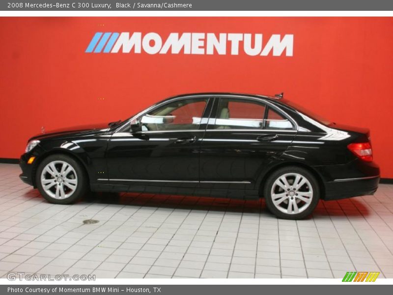 Black / Savanna/Cashmere 2008 Mercedes-Benz C 300 Luxury
