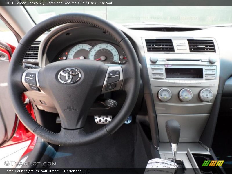 Barcelona Red Metallic / Dark Charcoal 2011 Toyota Camry SE