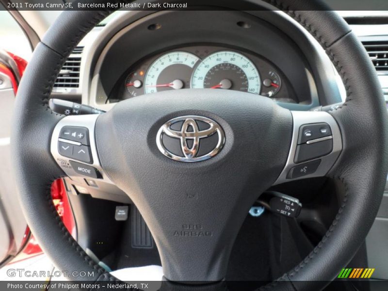 Barcelona Red Metallic / Dark Charcoal 2011 Toyota Camry SE