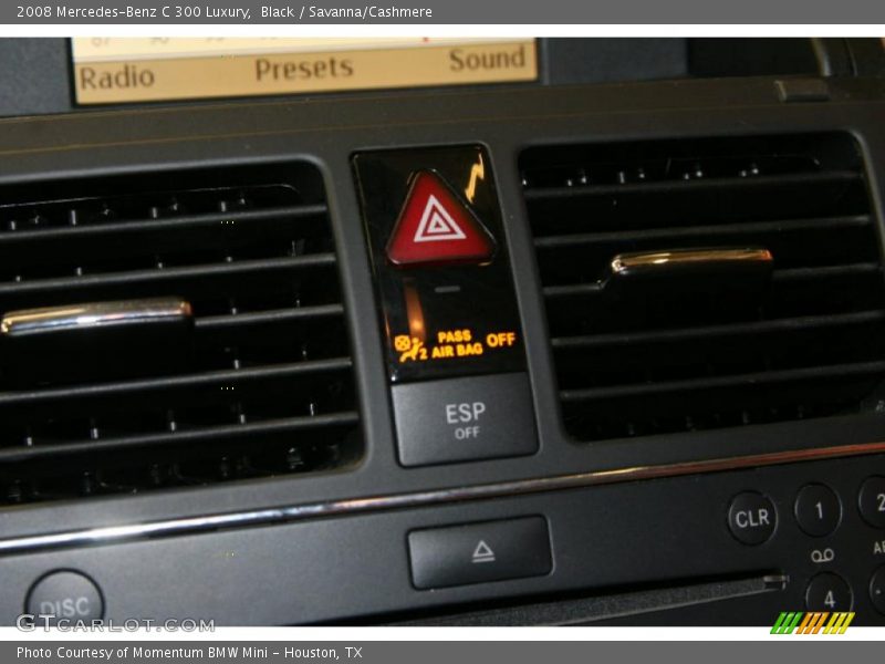 Black / Savanna/Cashmere 2008 Mercedes-Benz C 300 Luxury
