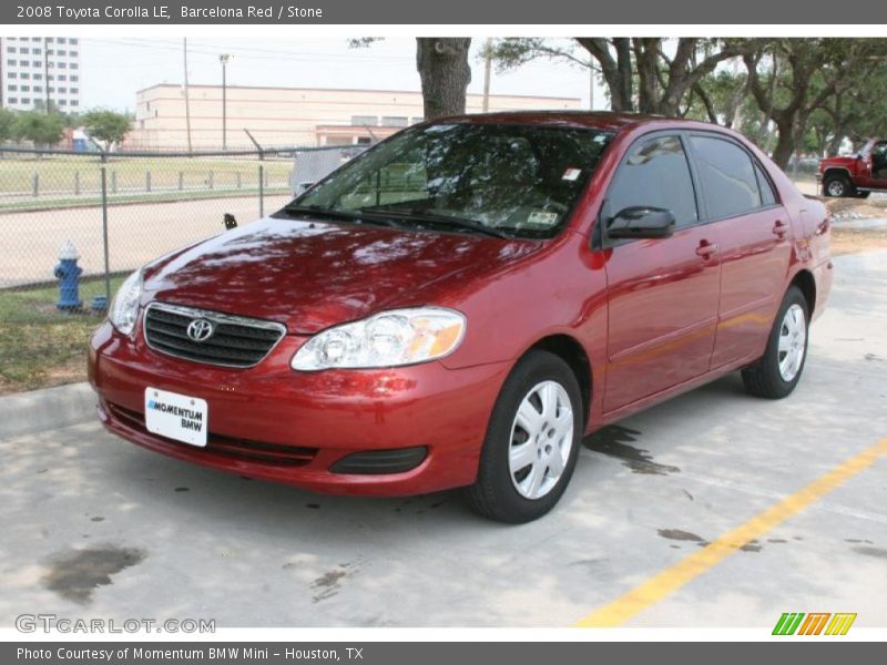 Barcelona Red / Stone 2008 Toyota Corolla LE