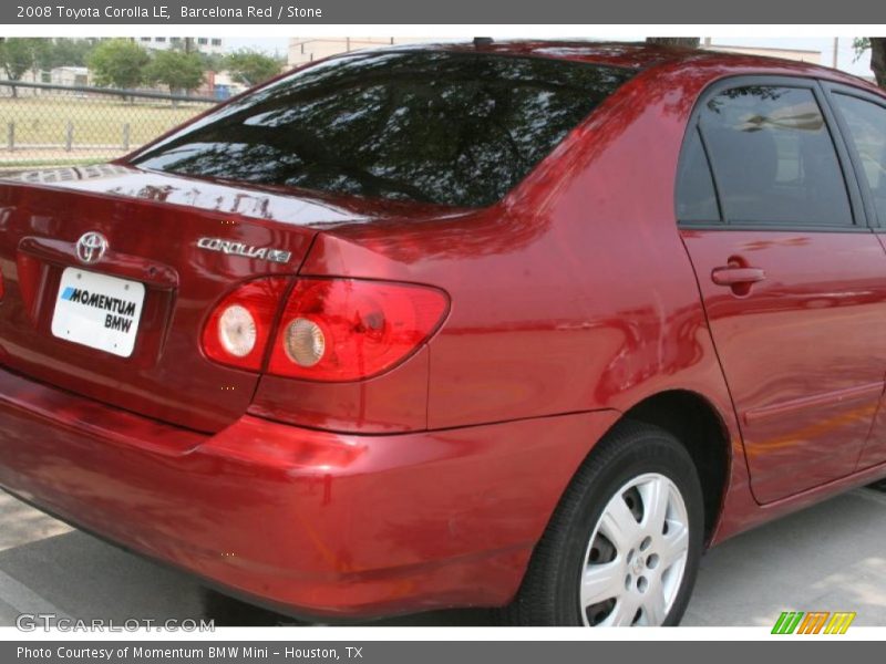 Barcelona Red / Stone 2008 Toyota Corolla LE